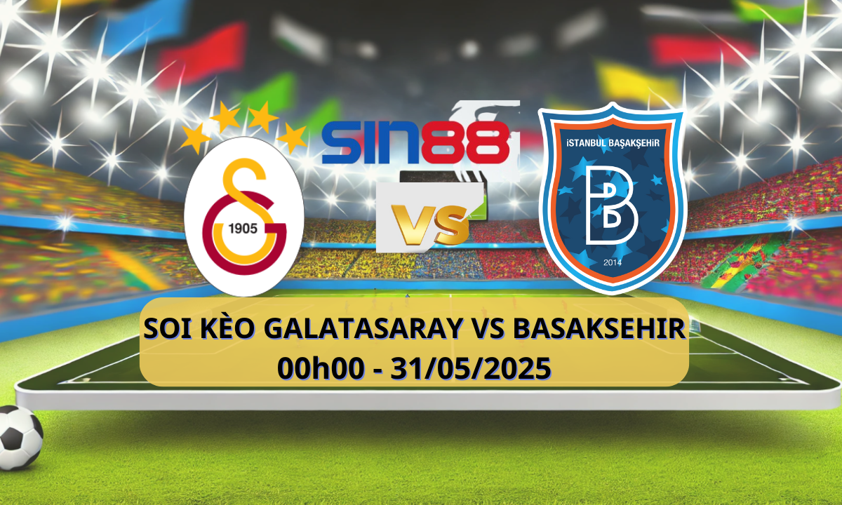Logo trận đấu Galatasaray và Basaksehir