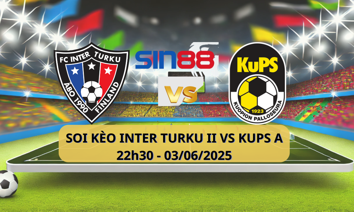 Logo trận đấu Inter Turku II và KUPS A