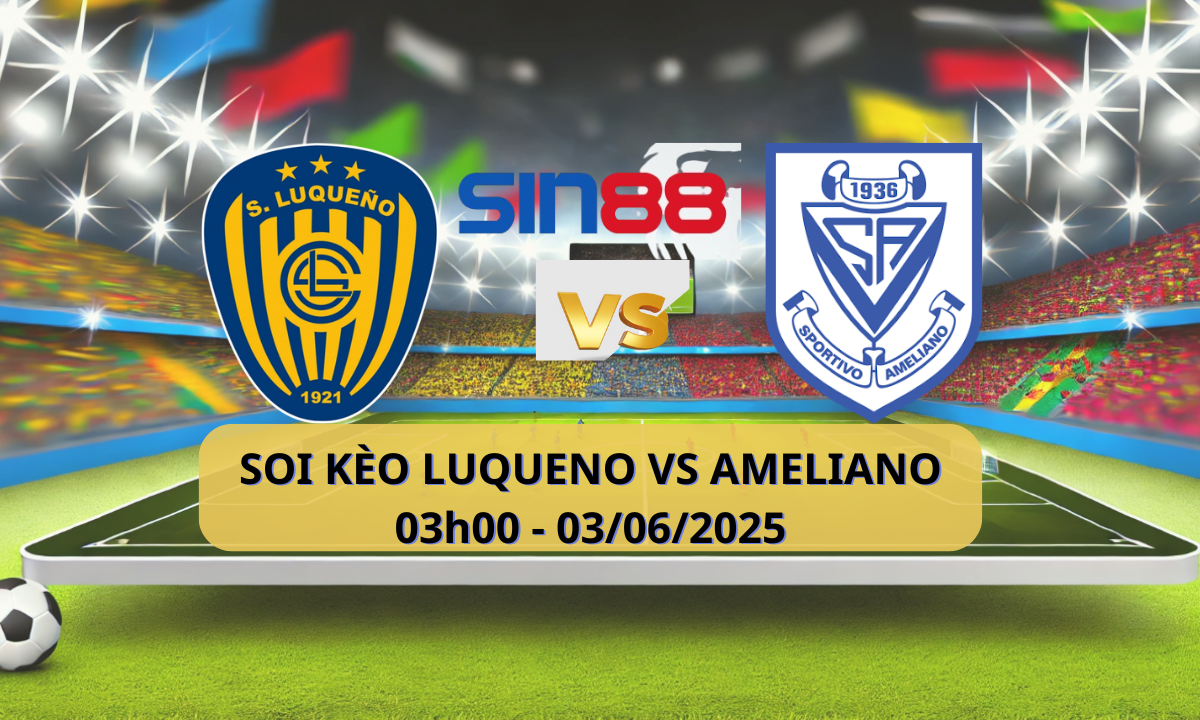 Logo trận đấu Luqueno và Ameliano